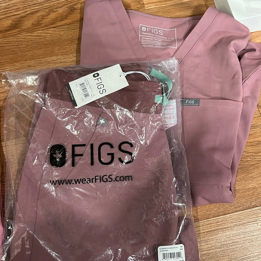 Figs scrub top and marching Zamora joggers